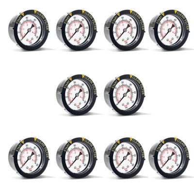 190059 Pentair® Aftermarket 10 Back Mount Filter Pressure Gauges - Pack of 10