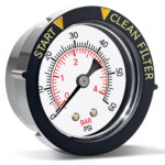 190059 Pentair® Aftermarket Back Mount Filter Pressure Gauge