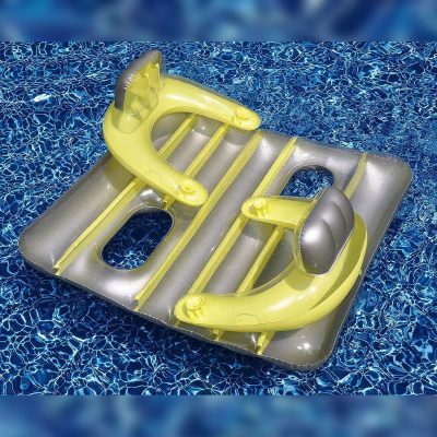 9042 Swimline Face to Face Double Pool Inflatable Lounger Float