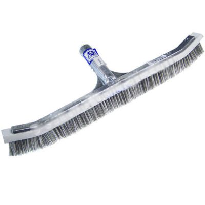 A&B 24 inch Curved Combination Swimming Pool Wall Brush 3024