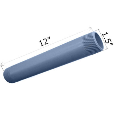 914-120 CMI 12 inch x 1.5 inch Threaded Nipple CPVC SCH 80