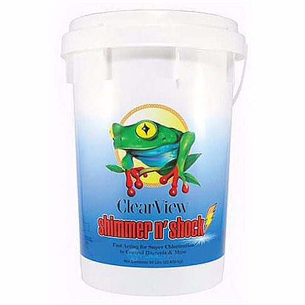 CVDB050 ClearView Shimmer-N Shock Stabilized Granular Chlorine Di-Chlor DiChlor 50 Lbs.