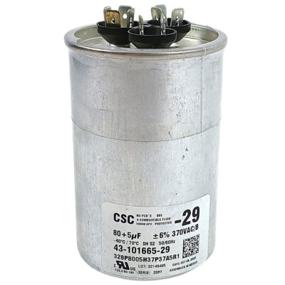 H000127 Raypak Dual Run Capacitor Kit 80/5 µF 370V for Pool and Spa Heaters
