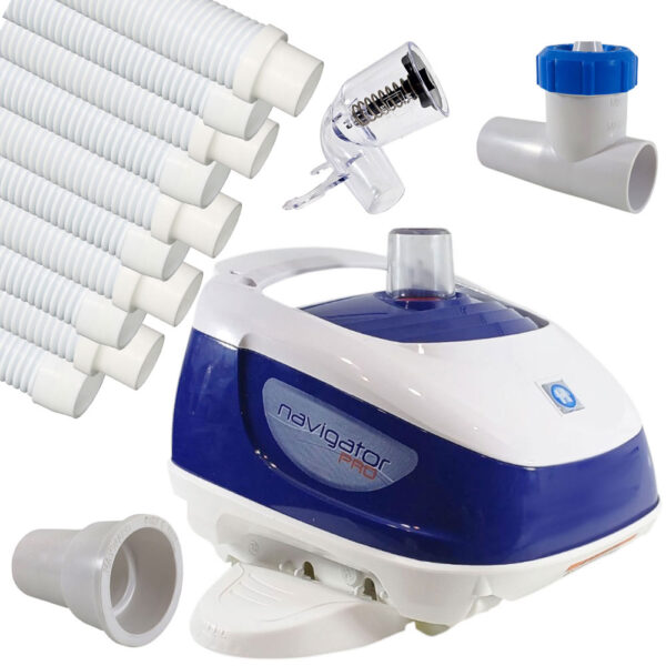 Hayward® Navigator Pro Vac Pool Cleaner Concrete Full Head + 10 Hoses & Complete Accessories Kit