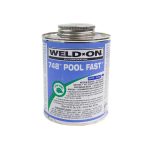 13343 IPS Pool Fast PVC Glue Blue Weld-On 748 1 Pint