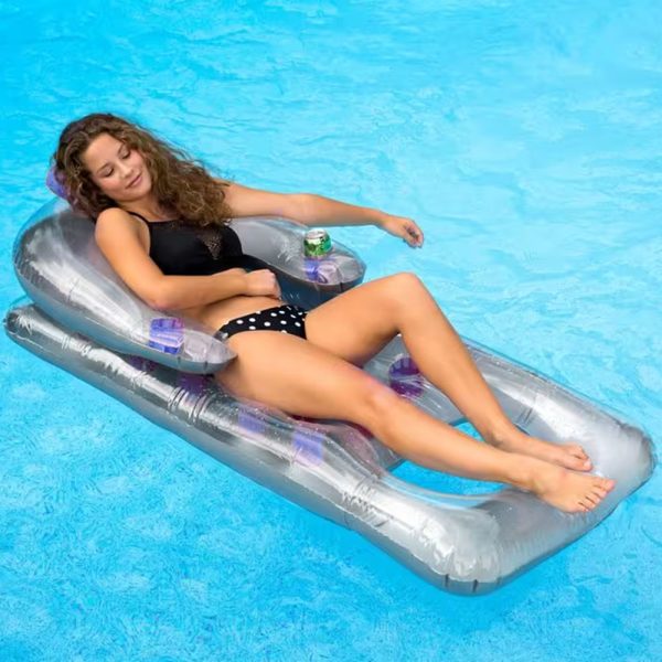 950414 Inflatable Swimming Pool Deep Blue Chaise Lounger