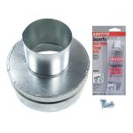 77707-0077 Pentair® 4 x 8 in. Metal Flue Collar Vent MasterTemp