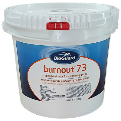Pool Shock 25Lb. Chlorine Granules Calcium Hypoclorite Cal Hypo BioGuard Burnout 73