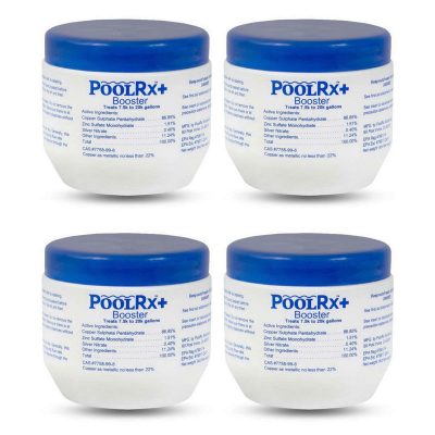 PoolRx Plus With Silver 7.5K-20K Pools Blue White Booster 4-Pack Multi-Pack
