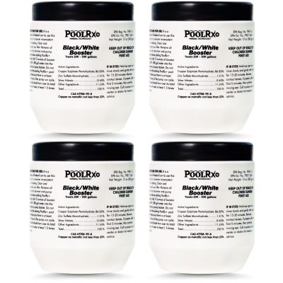 PoolRx Plus With Silver Black White 20K-30K Pools Booster 4-Pack Multi-Pack