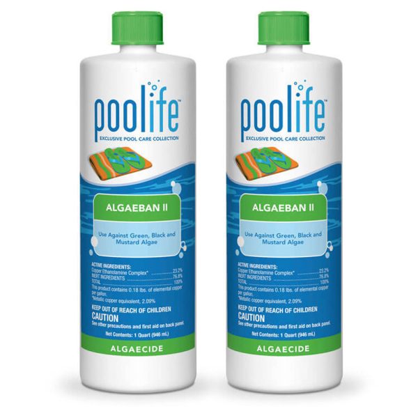 62069 Poolife Algaeban II Swimming Pool Algaecide 1 Quart - 2 Bottles