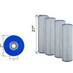 R0554600 Jandy Replacement Cartridge for CL460 CV460 Filters 4-Pack Multi-Pack