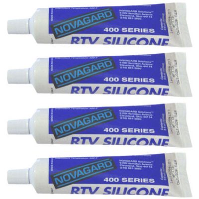 Novagard Swimming Pool Silicone Adhesive Sealant RTV 400-150 - 4 Pack