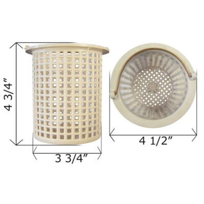 P-3 Swim-Rite Aqualine Standard Holes Pump Basket 5 in.