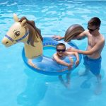 90388 Swimming Pool Inflatable Floating Hobby Horse Glitter Ring