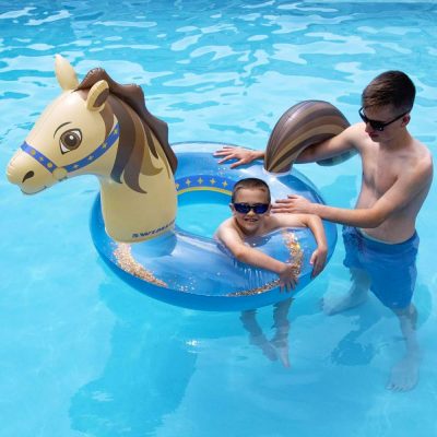 90388 Swimming Pool Inflatable Floating Hobby Horse Glitter Ring