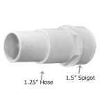 417-6080 Waterway 1.5 Spigot x 1.25 Hose Fitting Adapter