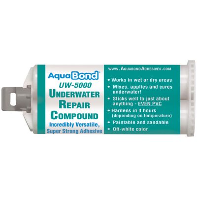 AquaBond Underwater Pool Repair Epoxy 50ml. Cartridge White UW-5000