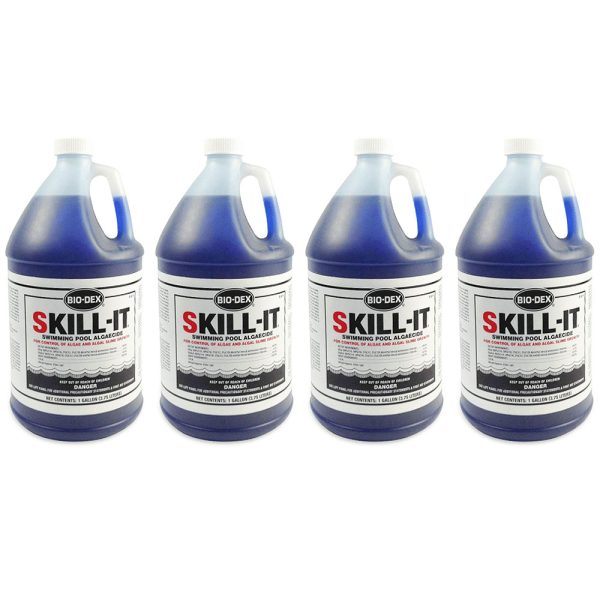 SK04 Bio-Dex Fast Acting Pool Algaecide Skill-It 1Gal.  (4 Count)