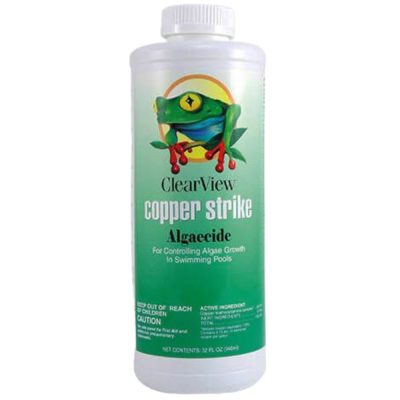 Clearview Copper Strike Pool Algaecide 32oz. CVLCSQT12