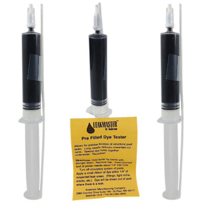 DT601 Leakmaster® Pool Leak Detection Blue Dye Tester Syringe 3-Pack Multi-Pack