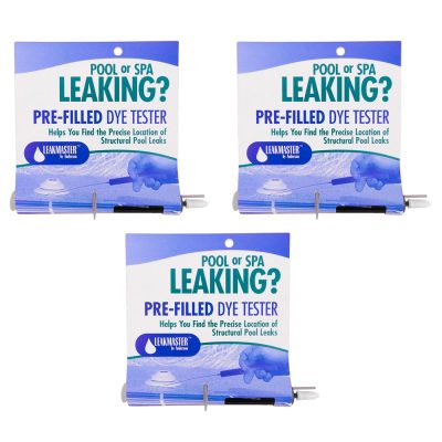 Dye Tester Leakmaster Pool Leak Detection Blue Dye Syringe DT665 - 3 Pack