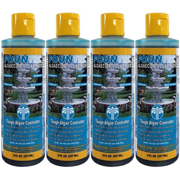 50008 Fountec® Fountain Green Algae Remover Algaecide & Clarifier 8oz. (4 Count)