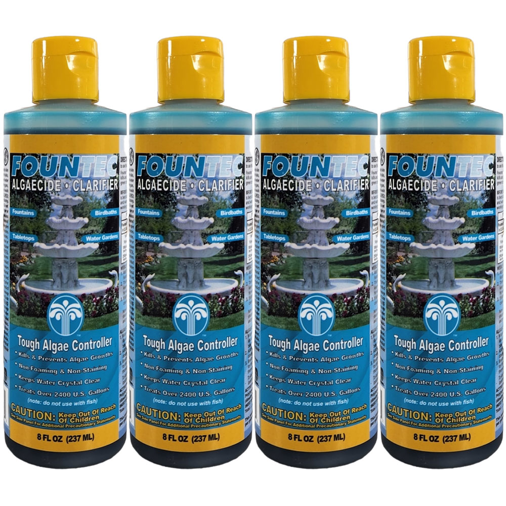 Fountec® Fountain Green Algae Remover Algaecide & Clarifier 8oz. 50008 - 4 Pack