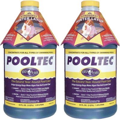 36664 EasyCare Pooltec Fall Winter Pool Treatment Algaecide 2-Pack Multi-Pack