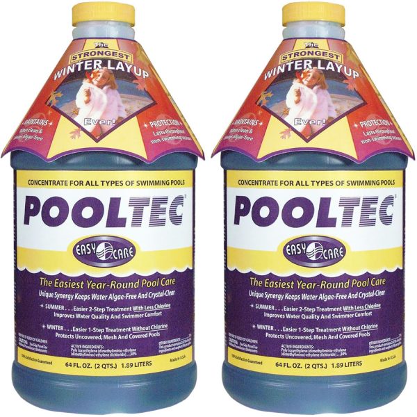 36664 EasyCare Pooltec Fall Winter Pool Treatment Algaecide (2 Count)