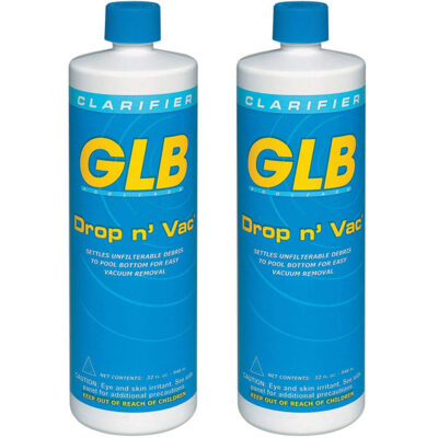 71408 GLB 1-Quart Drop n' Vac Pool Swimming Water Clarifier 2-Pack Multi-Pack