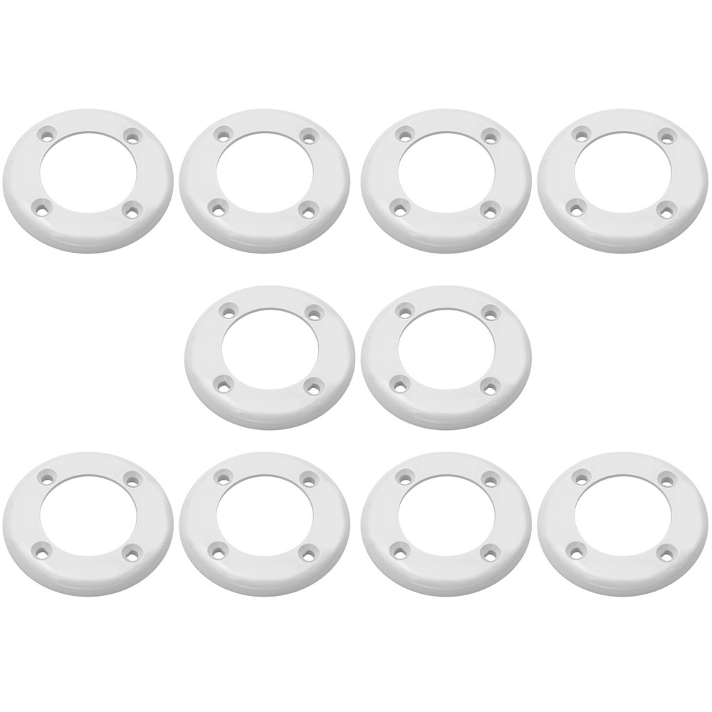 Hayward SP1408 Pool Wall Fitting Return Inlet Face Plate White SPX1408B - 10 Pack