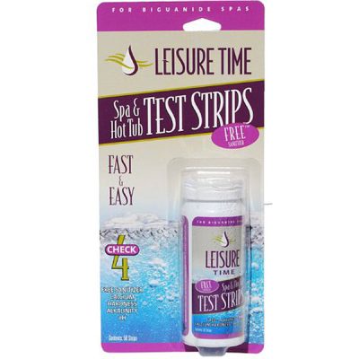 Leisure Time Spa Test Biguanide System Spa 50 Test Strips 4-Way 45020A