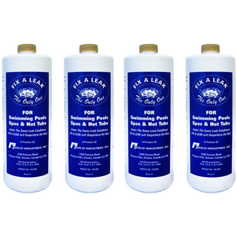 Marlig Fix A Leak Pool Spa Hot Tub Leak Sealer 32oz. FAL32 4 Pack