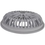 Afras 11064LTGY Replacement Nova Main Drain Cover Lid & Frame Gray 7-3/4in