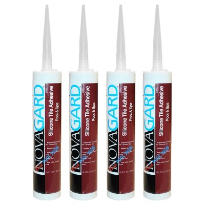 RX71500-10C2 700-150 Novagard Swimming Pool Tile Silicone Adhesive Clear 4-Pack Multi-Pack