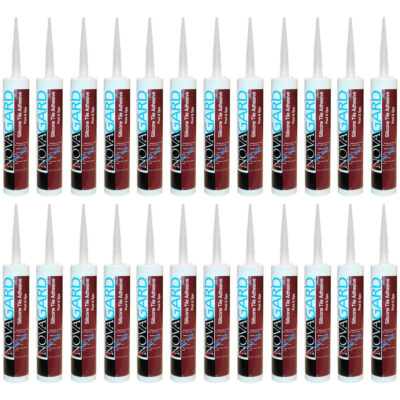 RX71630-10C2 700-163 Novagard Swimming Pool Tile Silicone Adhesive White 24-Pack Multi-Pack