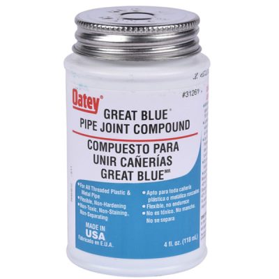 Oatey Great Blue Pipe Liquid Teflon Joint Compound 4oz. 31261
