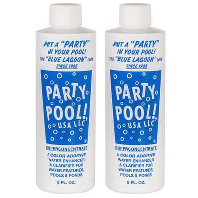Party Pool Dye Color Additive Blue Lagoon 8oz 47016-00008 - 2 Pack