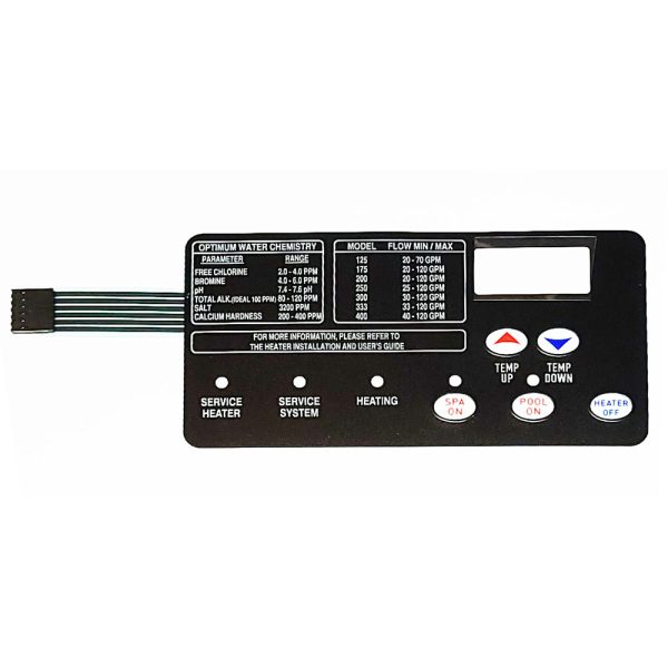 Pentair MasterTemp Heater Switch Membrane 472610Z