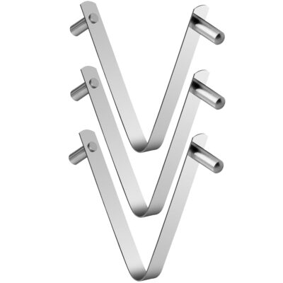 Pool Brush Leaf Rake Pole Handle Butterfly 3 V-Clips VCLIP Stainless Steel