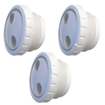 Pool Spa Pulsator Fitting White 1 1/2 inch MPT Waterway TS101 212-9170B - 3 Pack