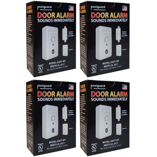 DAPT-WT Poolguard UL 2017 Water Hazard No Delay Door Alarm (4 Count)