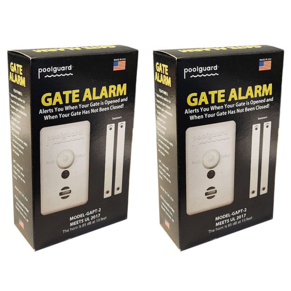 GAPT Poolguard UL 2017 Water Hazard Pool Gate Alarm -2 (2 Count)