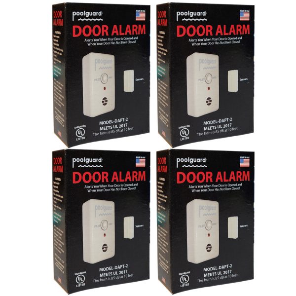 DAPT-2 Poolguard UL 2017 Water Hazard 7 Second Delay Door Alarm (4 Count)