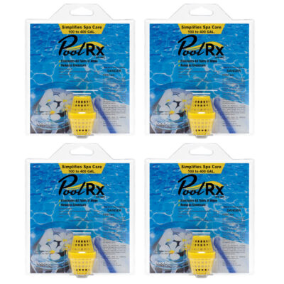 101057 PoolRx Yellow 100-400 Gal. Small Spa Unit 4-Pack Multi-Pack