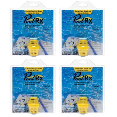 PoolRx Yellow 100-400 Gal. Small Spa Unit 101057 - 4 Pack
