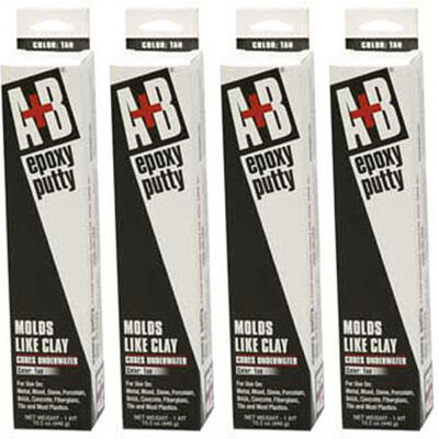 9900K Rezolin A+B Epoxy Putty Kit 14 oz. Tan 4-Pack Multi-Pack
