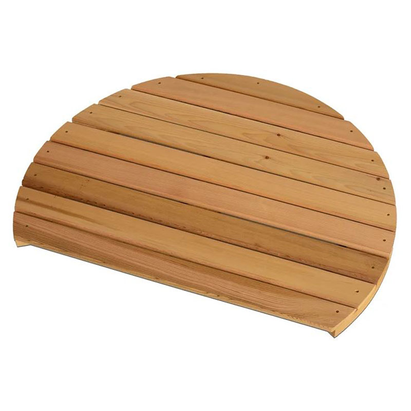 Rinse Ellipse Swimming Pool Backyard Cedar Outdoor Shower Floor