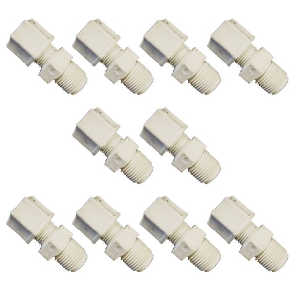 550193 Rola-Chem 3/8in Tubing x 1/4in MNPT Tubing Connector (10 Count)